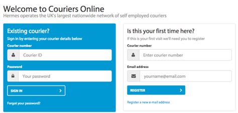 hermes courier portal|mycouriersonline hermes courier.